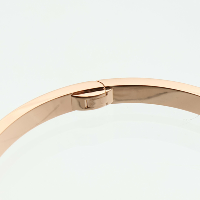 CARTIER 18K玫瑰金Love Bangle SM Paved鑽石手鐲Cartier#16-7