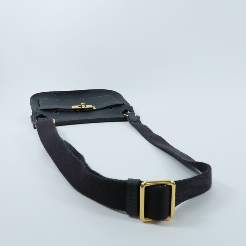 HERMES Evercolor皮革Mini Jypsiere肩背袋Vert Rousseau-7