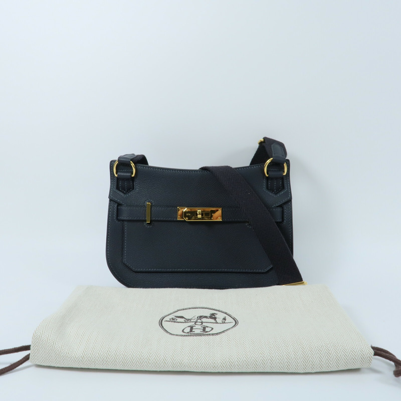 HERMES Evercolor皮革Mini Jypsiere肩背袋Vert Rousseau-9