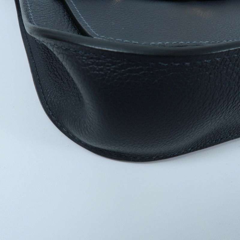 HERMES Evercolor皮革Mini Jypsiere肩背袋Vert Rousseau-10