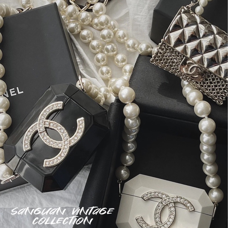 Chanel 香奈儿21工坊 亚克力珍珠耳机包-3