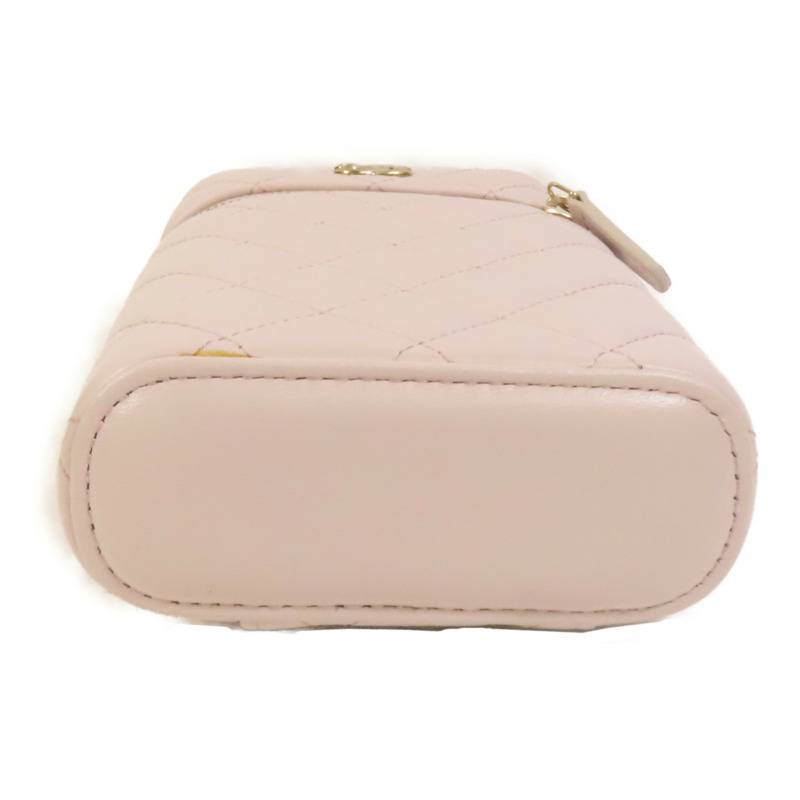 CHANEL 羊皮皮革Vanity Phone Case with Chain鏈帶肩背袋-3