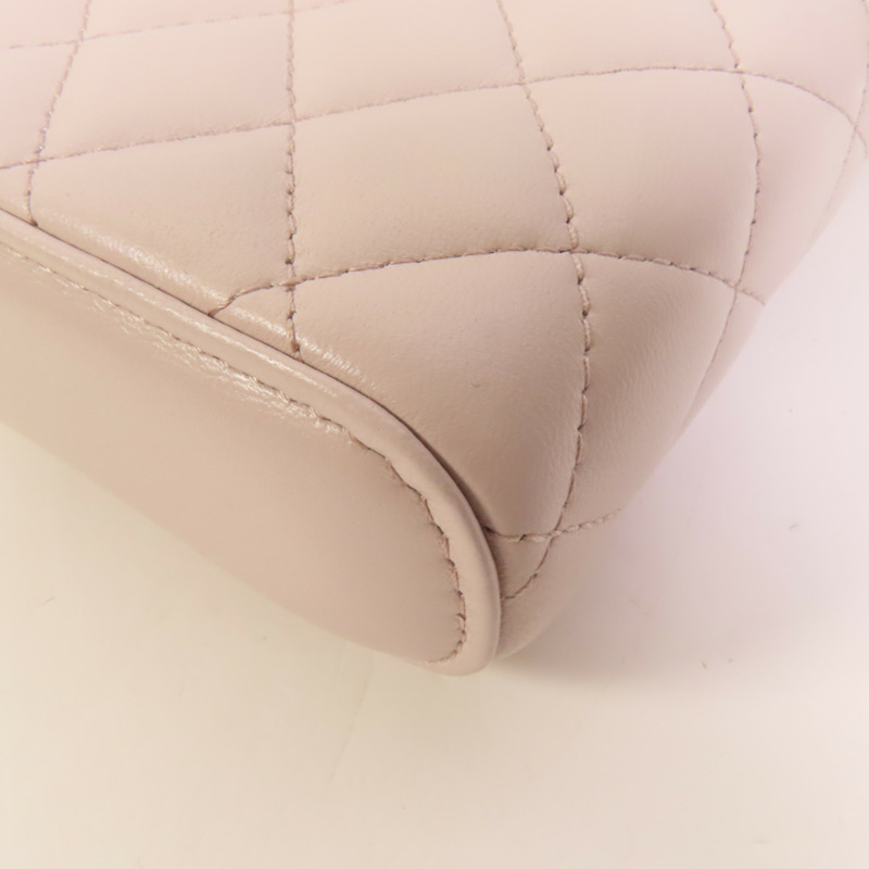 CHANEL 羊皮皮革Vanity Phone Case with Chain鏈帶肩背袋-12