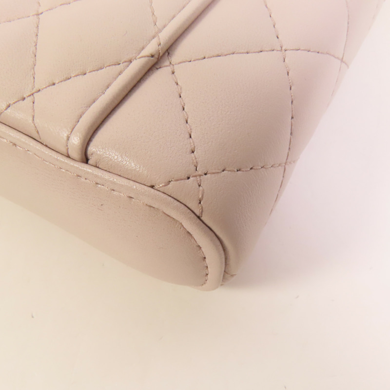 CHANEL 羊皮皮革Vanity Phone Case with Chain鏈帶肩背袋-13