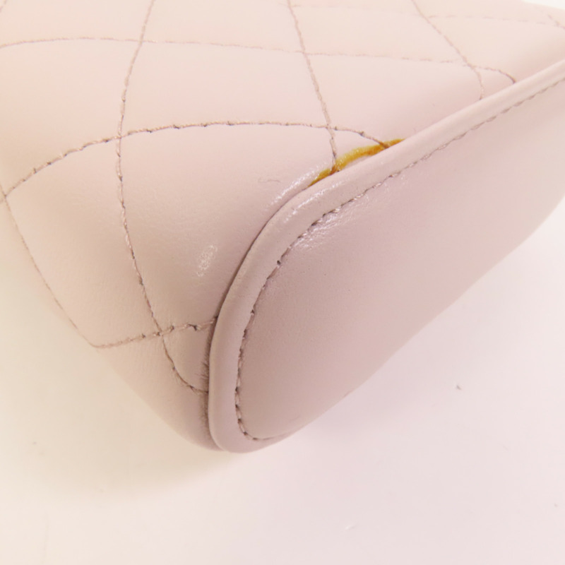 CHANEL 羊皮皮革Vanity Phone Case with Chain鏈帶肩背袋-15