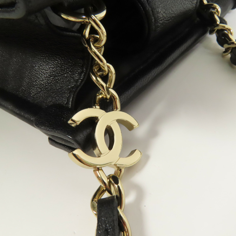 CHANEL Tweed/PVC Chain Shoulder肩背袋-5