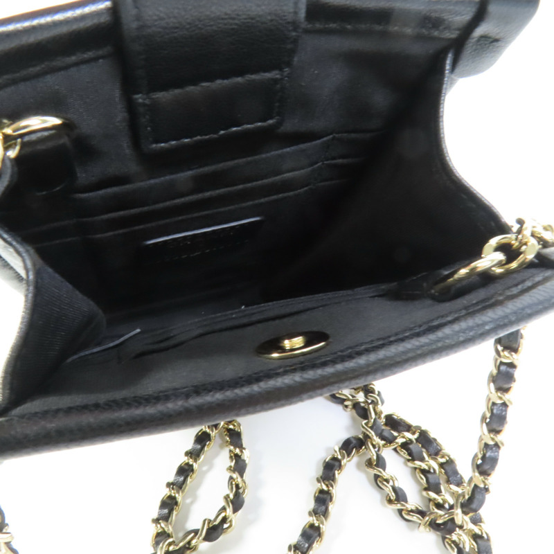 CHANEL Tweed/PVC Chain Shoulder肩背袋-6