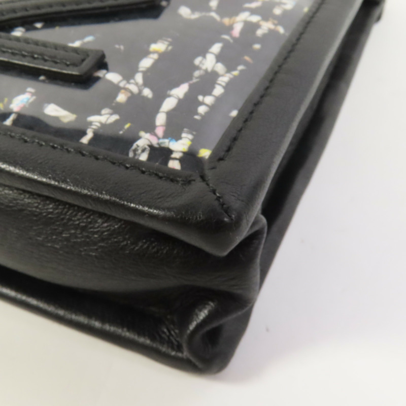 CHANEL Tweed/PVC Chain Shoulder肩背袋-11