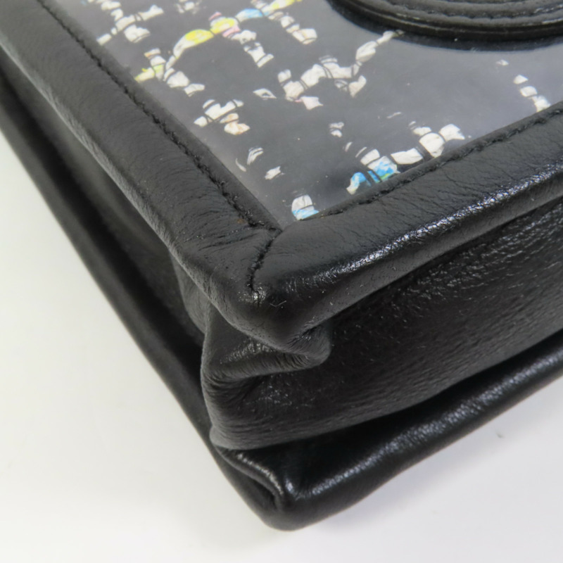 CHANEL Tweed/PVC Chain Shoulder肩背袋-12