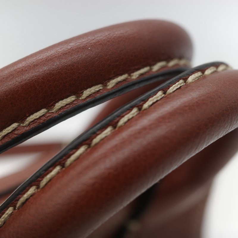 Chloé 蔻依 紅棕色 牛皮 手提包 斜挎包-26