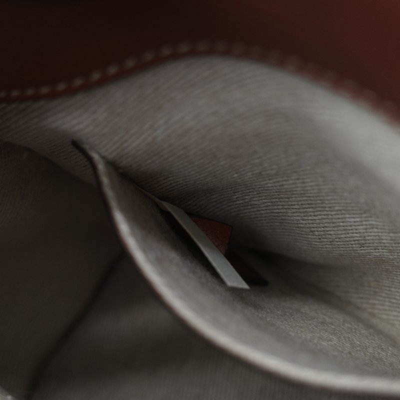 Chloé 蔻依 紅棕色 牛皮 手提包 斜挎包-32