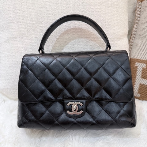 Chanel/ Vintage Kelly bag 黑銀