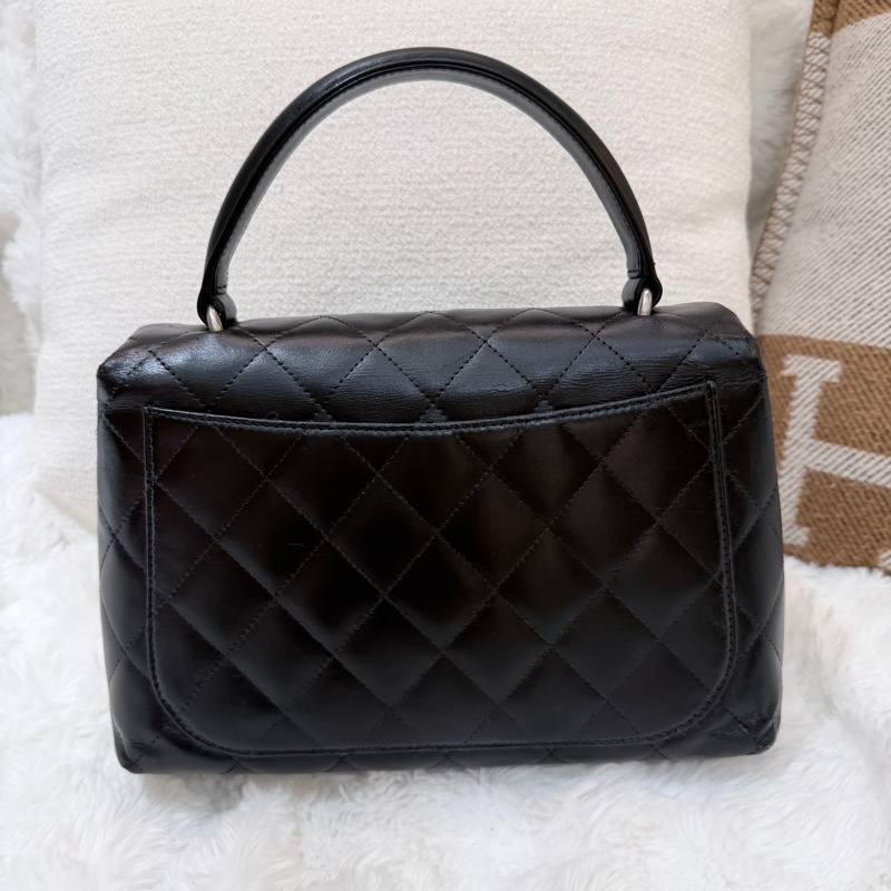 Chanel/ Vintage Kelly bag 黑銀-1