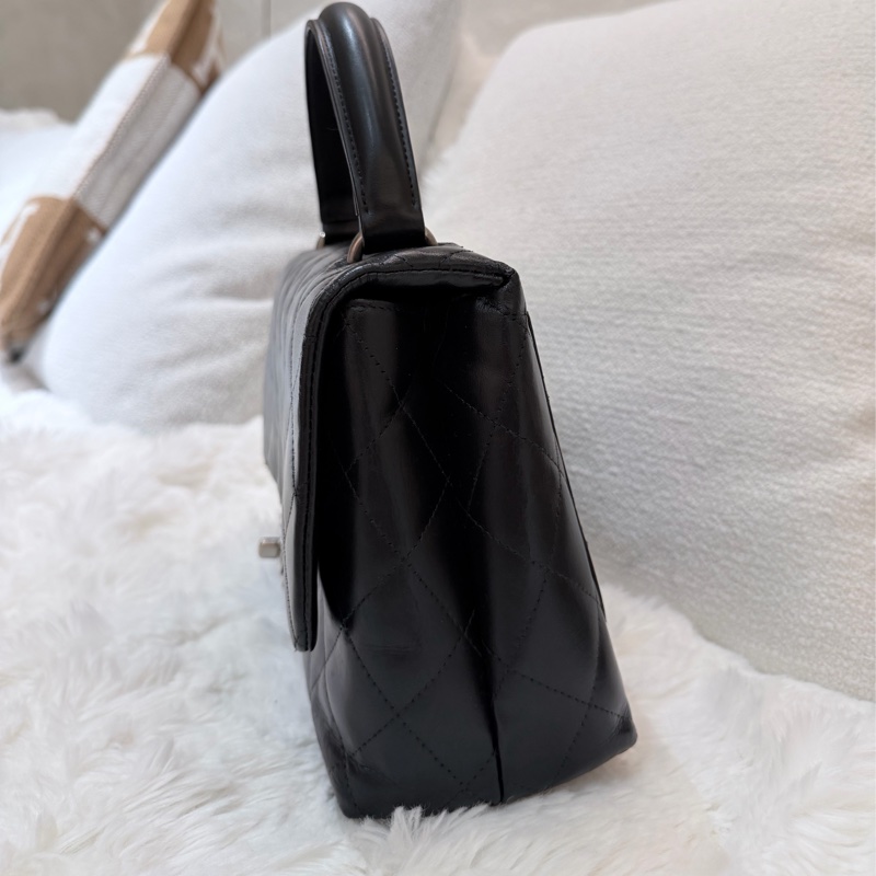 Chanel/ Vintage Kelly bag 黑銀-4