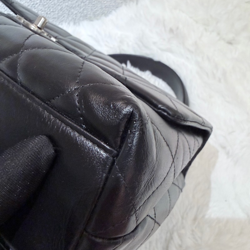 Chanel/ Vintage Kelly bag 黑銀-6