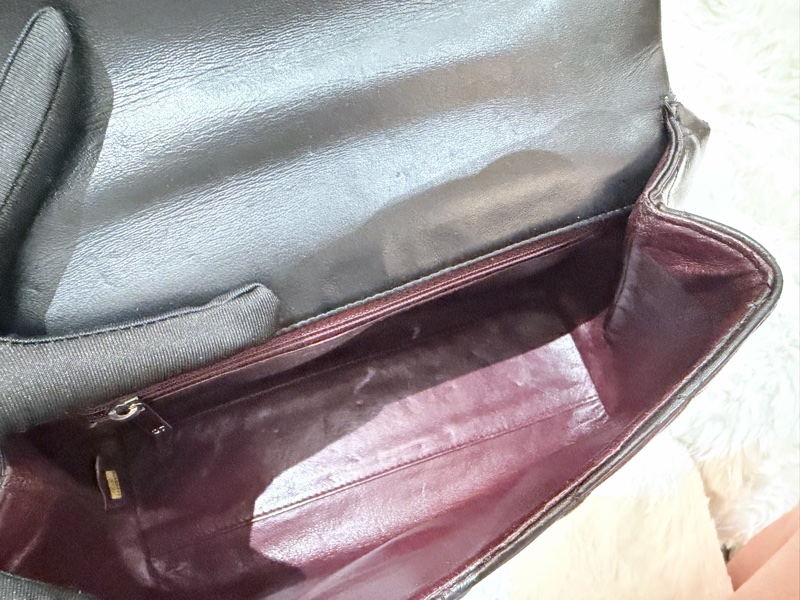 Chanel/ Vintage Kelly bag 黑銀-10