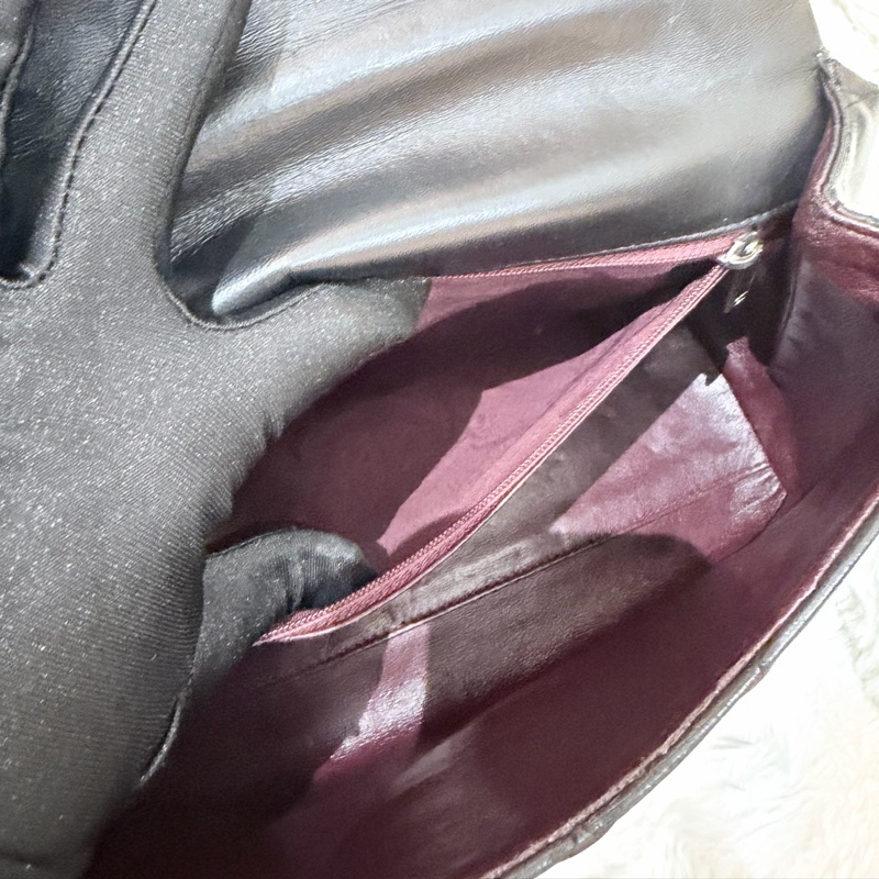 Chanel/ Vintage Kelly bag 黑銀-11