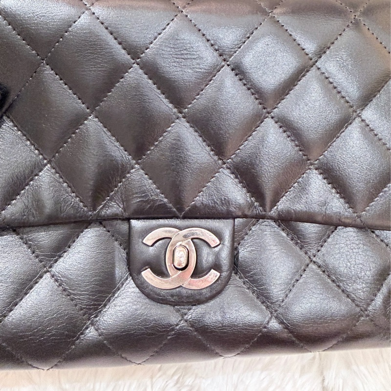 Chanel/ Vintage Kelly bag 黑銀-14