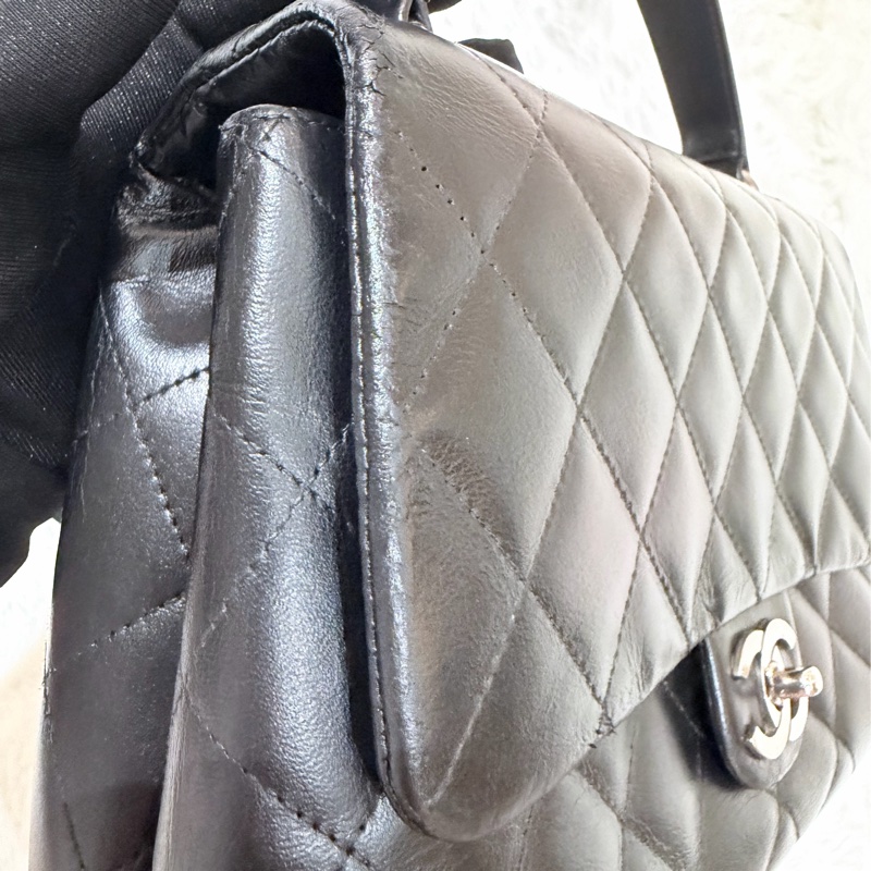 Chanel/ Vintage Kelly bag 黑銀-19