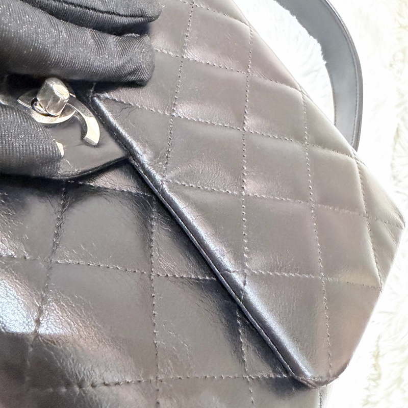 Chanel/ Vintage Kelly bag 黑銀-21