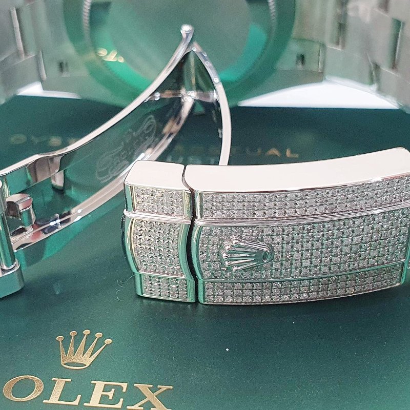 【大眾名錶】ROLEX勞力士 126300 Datejust 2025/01 後加虹彩鑽圈/滿天星彩虹中東時標面盤 後加鑽帶/鑽腳 B1250-7