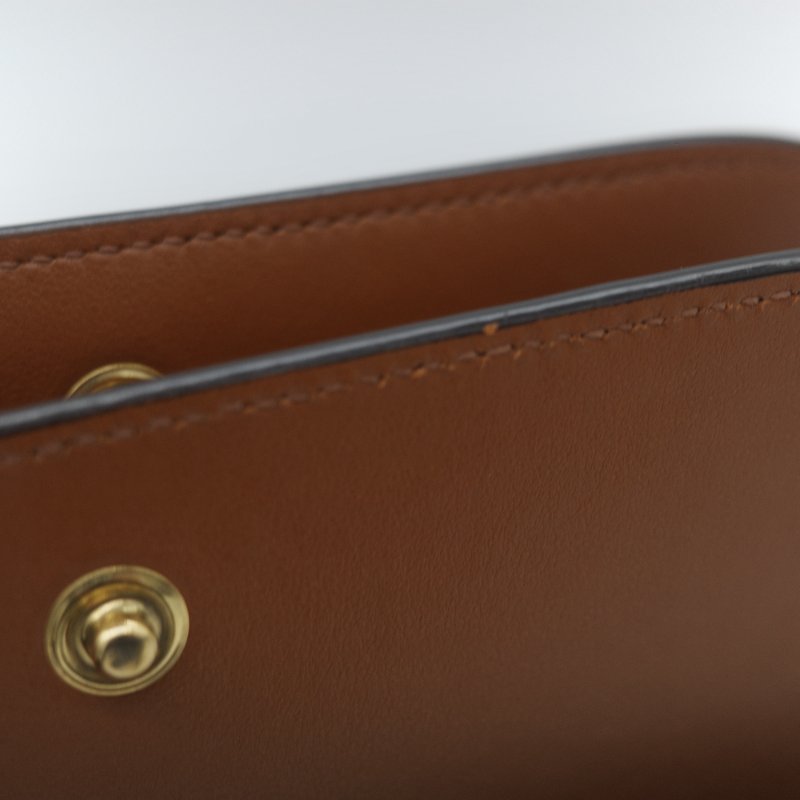 Celine 思琳 TRIOMPHE 經典棕色花紋 WOC 斜挎包-22