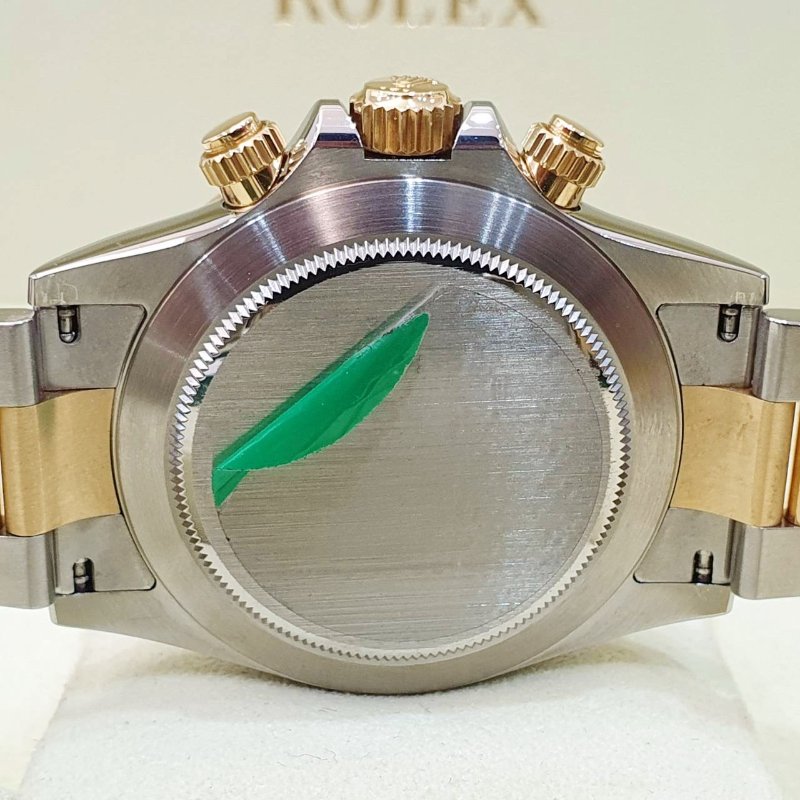 【大眾名錶】ROLEX勞力士 116523 Daytona半金迪通拿 2015/04 絕版白熊貓賽車面盤 尾期藍色夜光 底蓋原廠貼紙 B1251-6