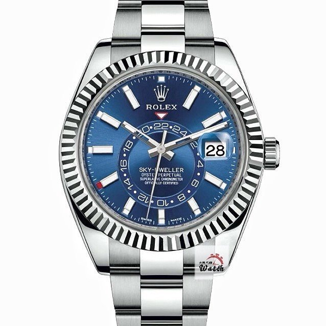 【大眾名錶】ROLEX勞力士326934 Sky-Dweller 2019/09 熱門款 藍面天行者 沙羅系統 年曆功能 錶徑42mm B1252-0