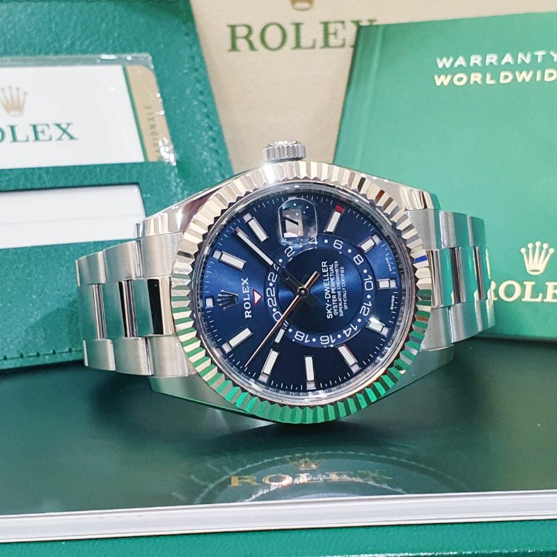 【大眾名錶】ROLEX勞力士326934 Sky-Dweller 2019/09 熱門款 藍面天行者 沙羅系統 年曆功能 錶徑42mm B1252-3
