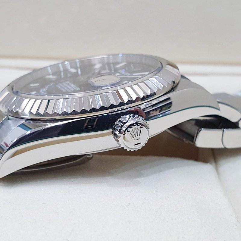 【大眾名錶】ROLEX勞力士326934 Sky-Dweller 2019/09 熱門款 藍面天行者 沙羅系統 年曆功能 錶徑42mm B1252-5