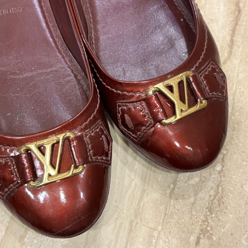 LV亮皮娃娃鞋-9