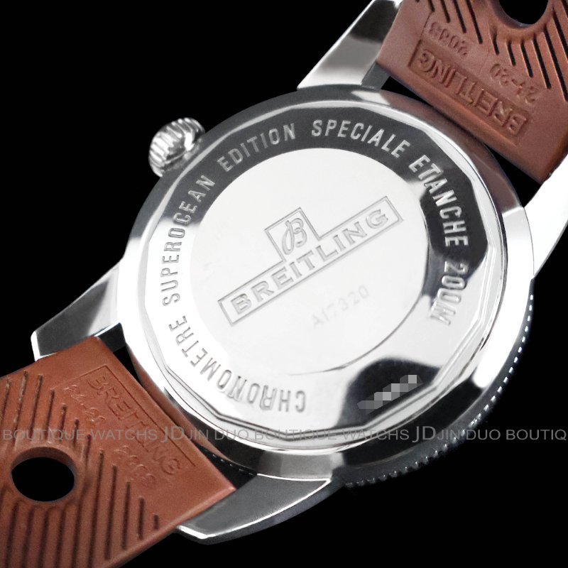 金鐸精品~W901 BREITLING 百年靈A17320 Superocean Heritage 46mm 超級海洋棕色面盤自動上鍊男用腕錶-4