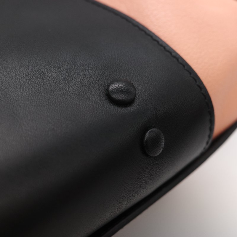 Chloé 蔻依 粉橘色 黑色牛皮 手提包 斜挎包-16