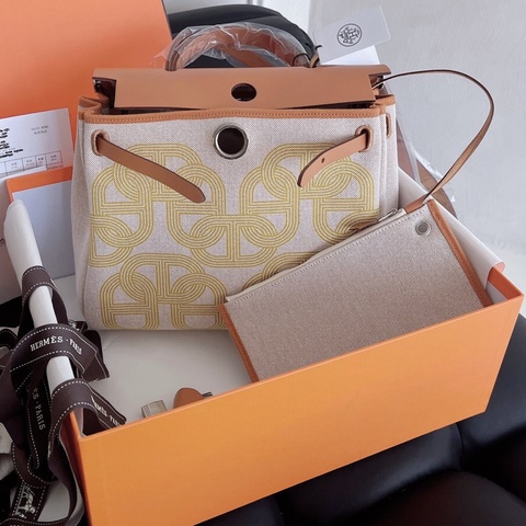 【全新品】HERMES愛馬仕 Herbag Zip 31  B刻限量版豬鼻子賽道