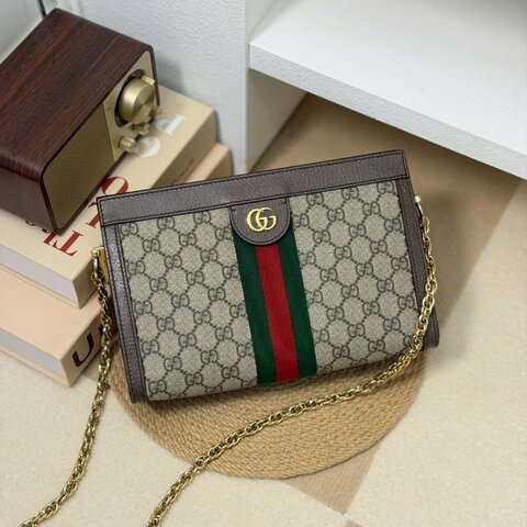 🏷Gucci 古馳．Ophidia 方形夾子包/客人寄賣