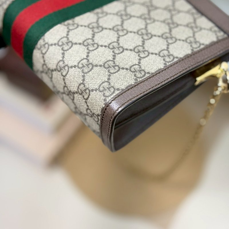 🏷Gucci 古馳.Ophidia 方形夾子包/客人寄賣-5
