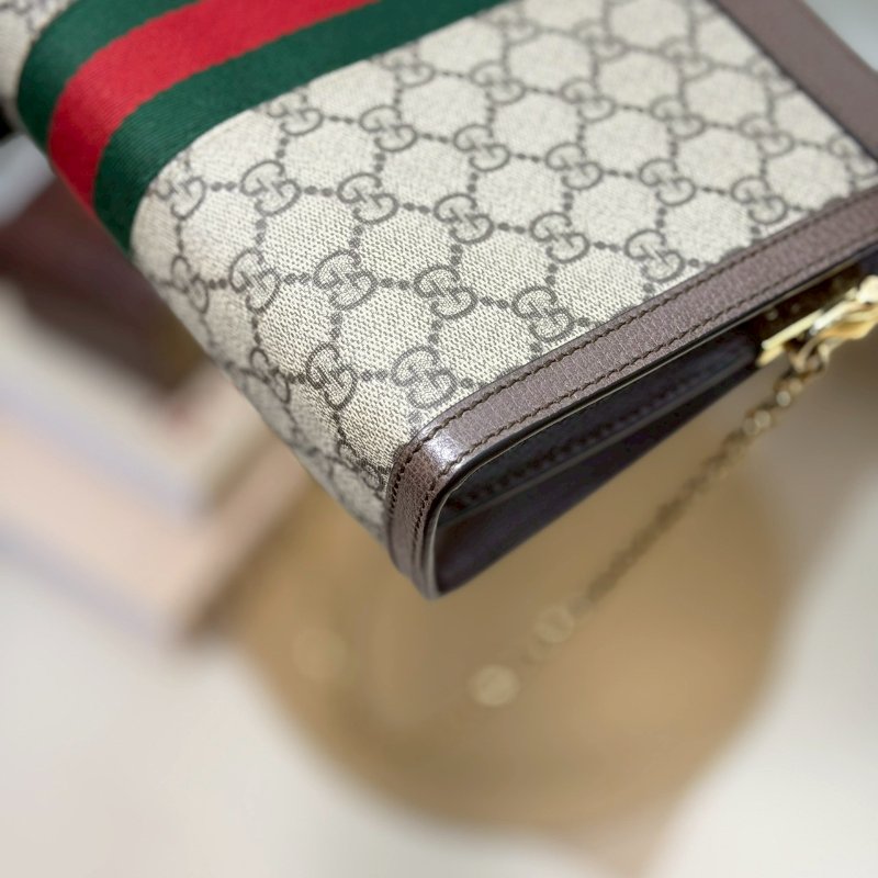 🏷Gucci 古馳.Ophidia 方形夾子包/客人寄賣-7