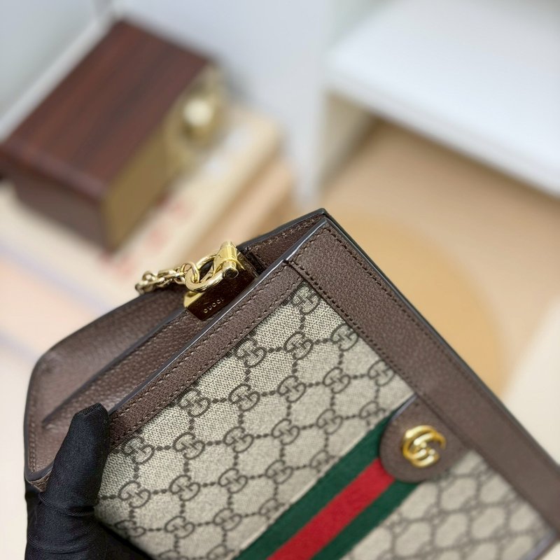 🏷Gucci 古馳.Ophidia 方形夾子包/客人寄賣-8