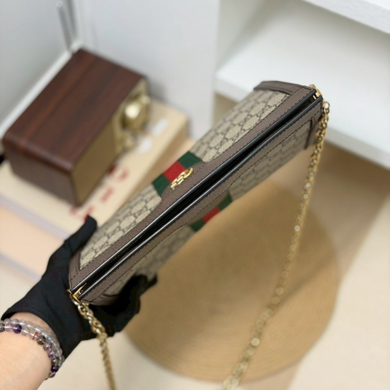 🏷Gucci 古馳.Ophidia 方形夾子包/客人寄賣-13