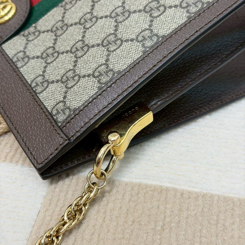 🏷Gucci 古馳.Ophidia 方形夾子包/客人寄賣-23