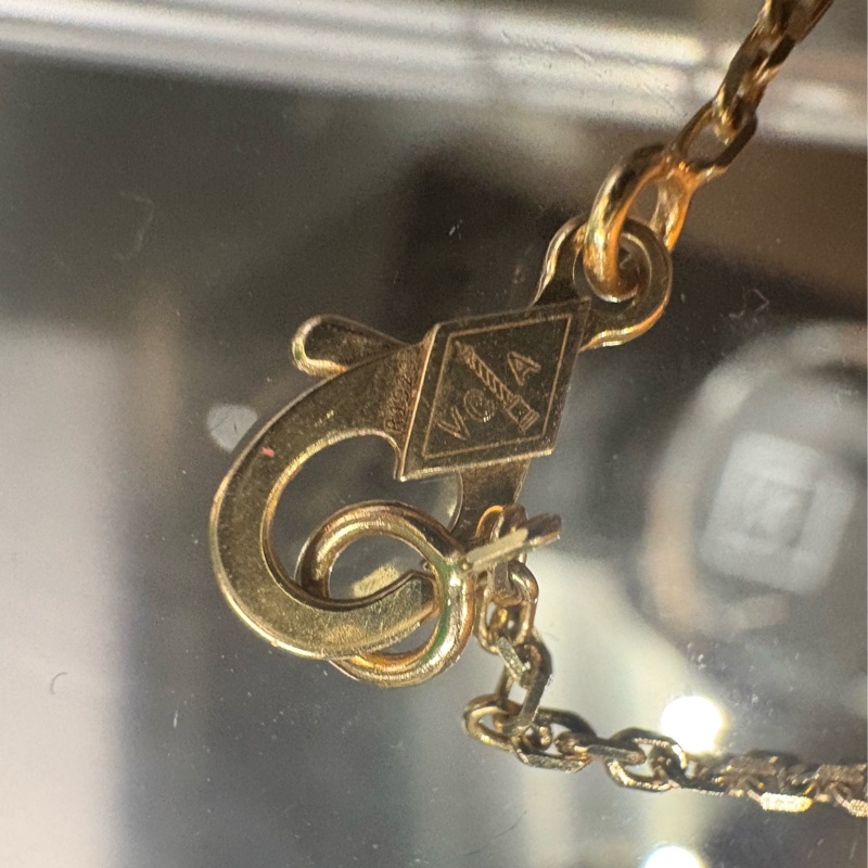 2021年有購證🌟Van Cleef & Arpels 梵克雅寶 VCA 孔雀石項鍊 Vintage Alhambra|Classic Trend CT精品|台北東區實體-5