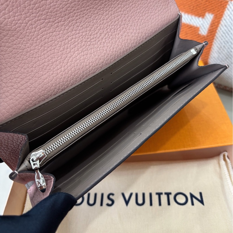 【近新閒置品】Louis Vuitton路易威登 LV Capucines系列粉色全皮長款錢包長夾-8