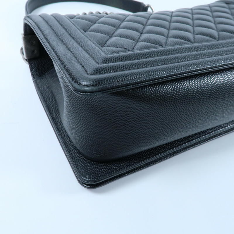 CHANEL 牛皮皮革Boy 25鏈帶肩背袋-6