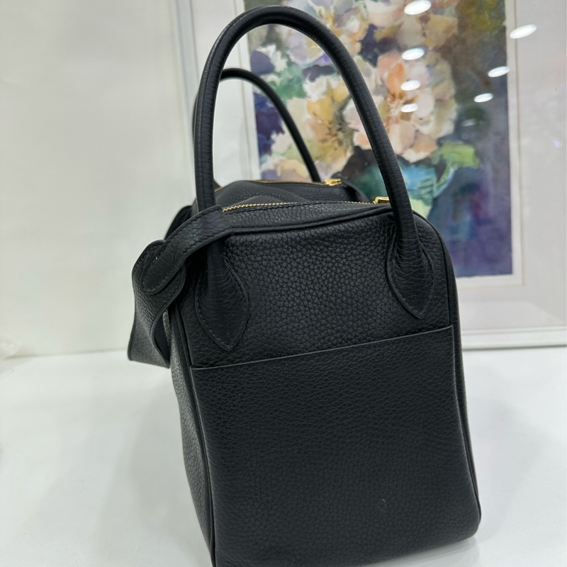 Hermes 愛馬仕 林黛玉30 黑金 Tc皮 D刻 有購證-4