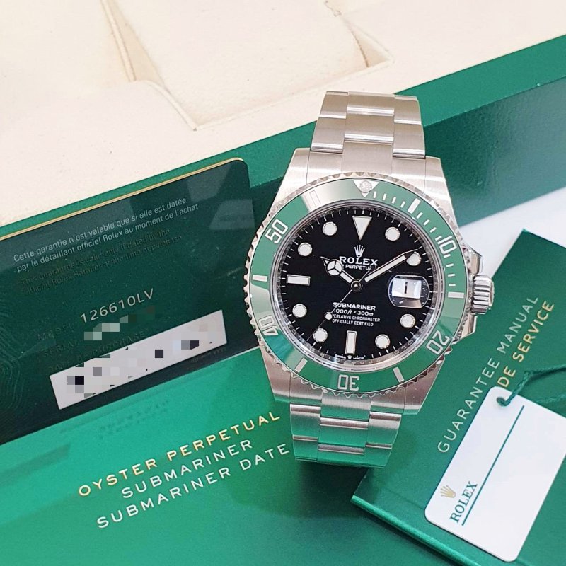 【大眾名錶】ROLEX勞力士126610LV Submariner 潛航者2023/07 MK1深綠 大眾名錶B1253-1