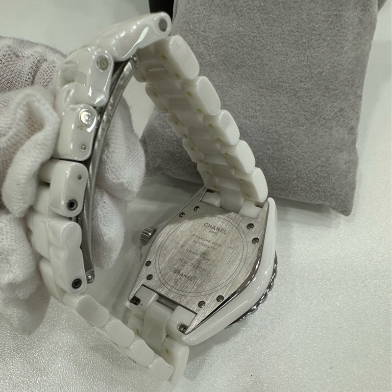 Chanel香奈兒J12系列自動機械女錶,錶徑38mm,白色陶瓷錶殼錶帶-1
