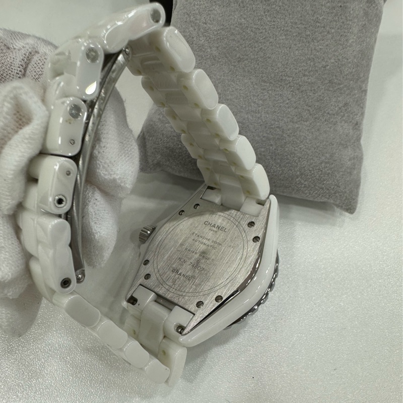 Chanel香奈兒J12系列自動機械女錶,錶徑38mm,白色陶瓷錶殼錶帶-2