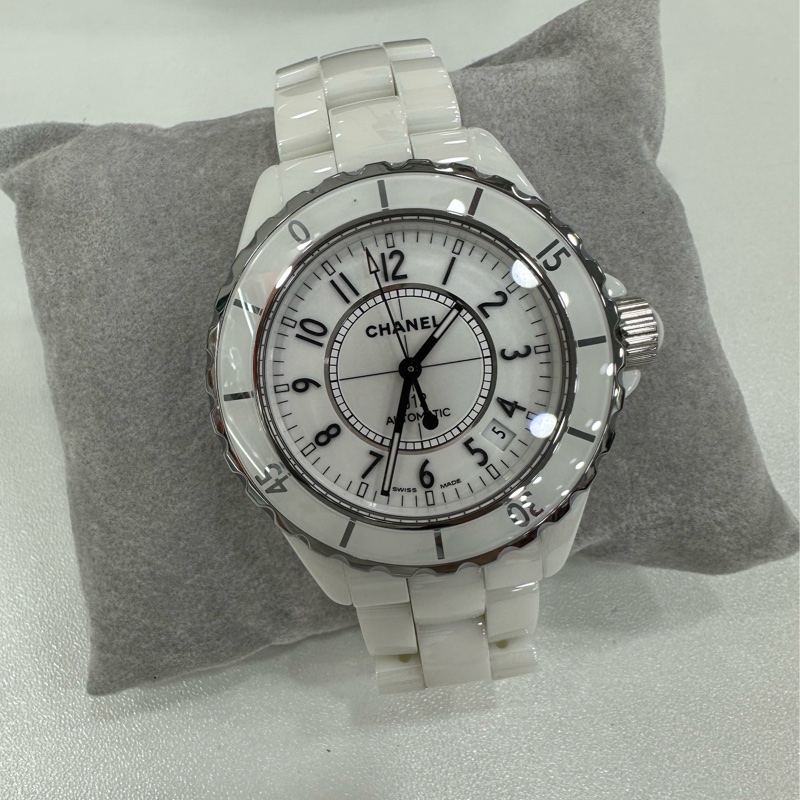 Chanel香奈兒J12系列自動機械女錶,錶徑38mm,白色陶瓷錶殼錶帶-6