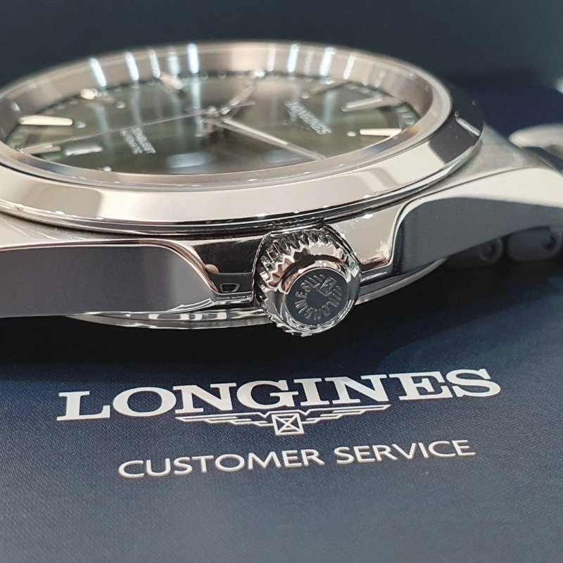 【大眾名錶】LONGINES浪琴 L3.830.4.02.6 征服者系列 綠色面盤 2024/07 大眾名錶B1256-5