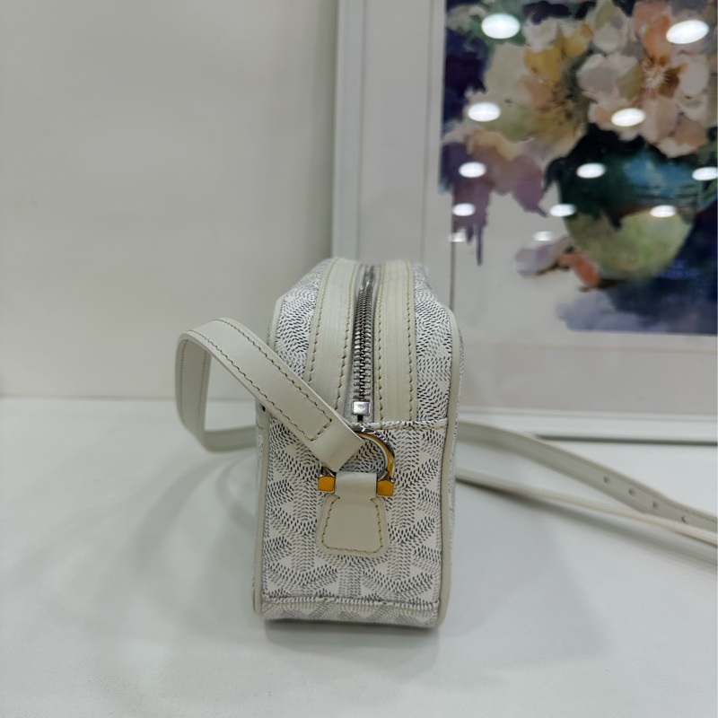 Goyard 戈雅 狗牙包白色相機包 有購證-3